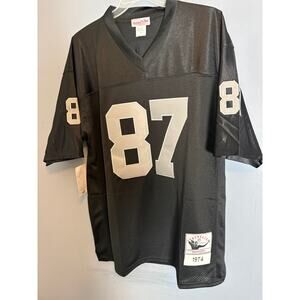 NWT Mitchell & Ness Dave Casper #87 Raiders Authentic Throwback Jersey Men’s 52